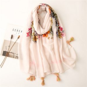 Foulard Pour Femme 180 Blanc - Wilma Liberty