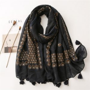 Foulard Pour Femme 180 Noir - Signy