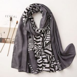 Foulard Pour Femme 180 Gris - Anja