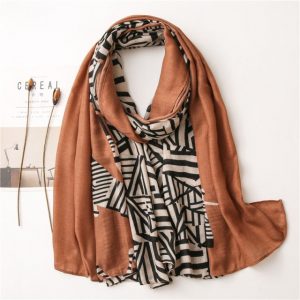 Foulard Pour Femme 180 Marron - Nanna