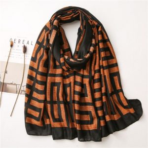Foulard Pour Femme 180 Noir - Rakel