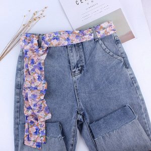 Ceinture Foulard Hippie Fleurie