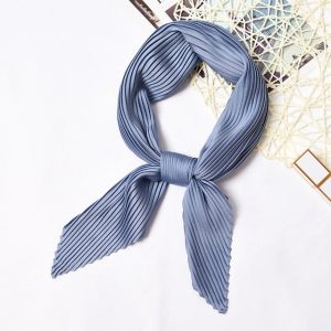 Foulard Pour Cheveux Plissé - Bleu