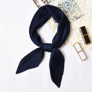 Foulard Plissé Pour Cheveux Marine